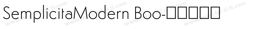 SemplicitaModern Boo字体转换